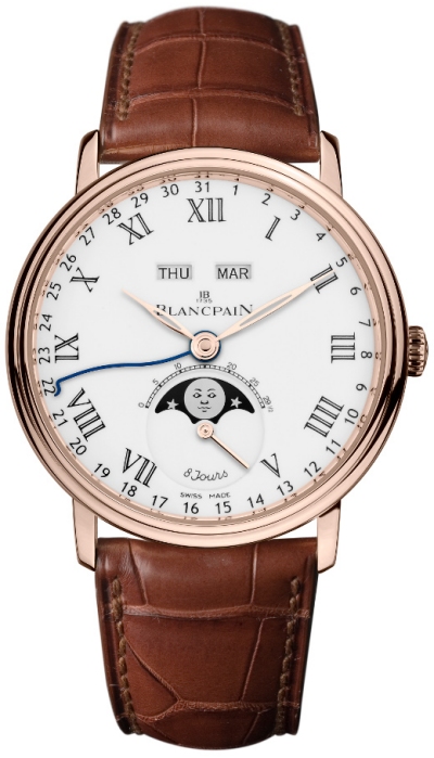BLANCPAIN Villeret 6639 Quanti�me Complet Et Phases De Lune
Automatique 8 Jours