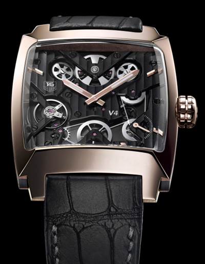 TAG HEUER Monaco V4 Nouvelle g&eacute;n&eacute;ration en or rose