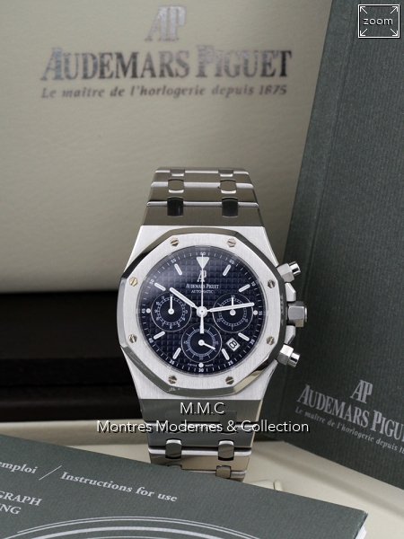 Audemars Piguet Royal Oak Chrono Kasparov ref 25860ST BLUE DIAL - Image 7