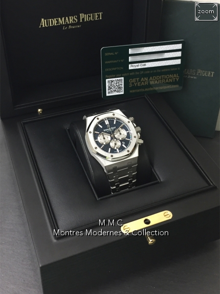 Audemars Piguet Royal Oak Chronographe 41mm ref 26331ST Blue Dial - Image 6