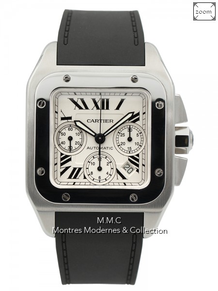 Cartier Santos 100 XL Chrono ref W20090X8 - Image 1