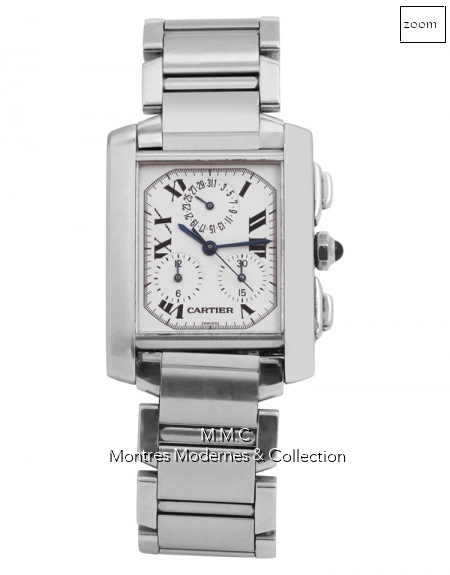 Cartier Tank Francaise Chronoflex ref W51001Q3 - Image 2