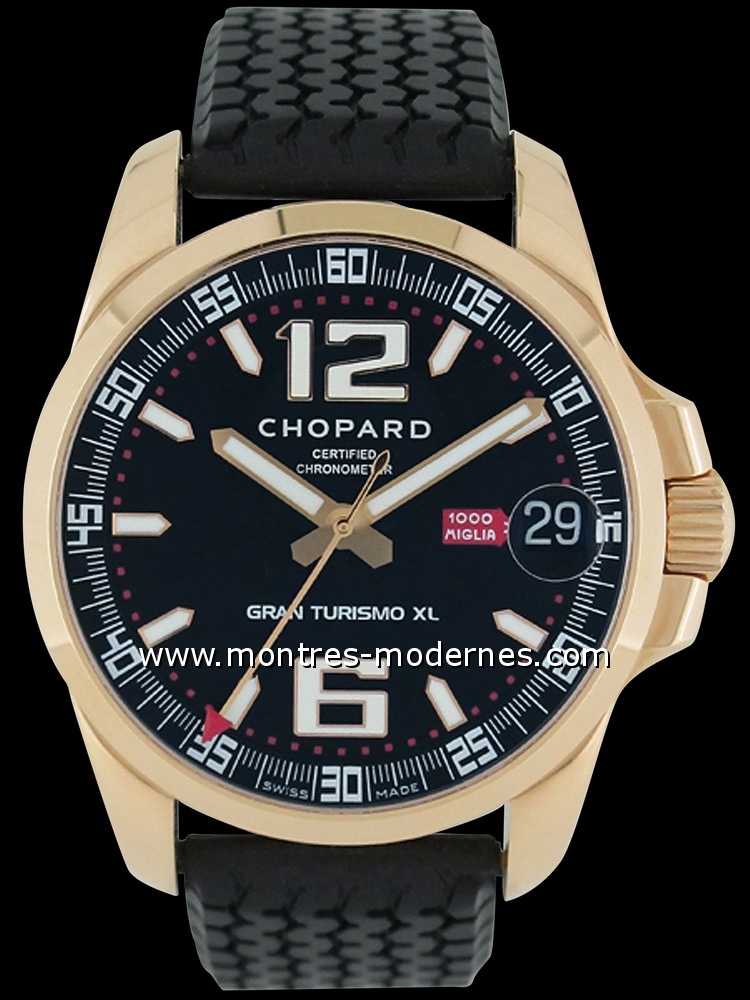 Chopard Mille Miglia GT XL Rose Gold Mens Watch 1612775001 - Image 1
