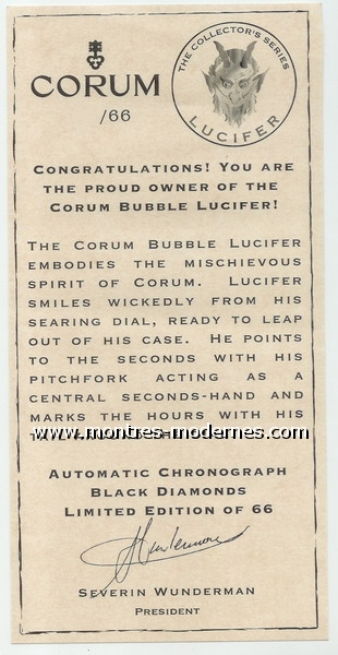 Corum Bubble Lucifer Chronographe - Image 6
