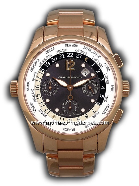 Girard Perregaux WWTC Chronographe &agrave; heure universelle - Image 1