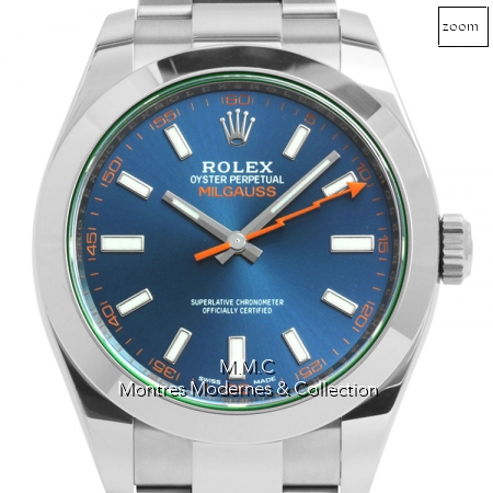 Rolex Milgauss ref 116400GV Blue Z - Image 5