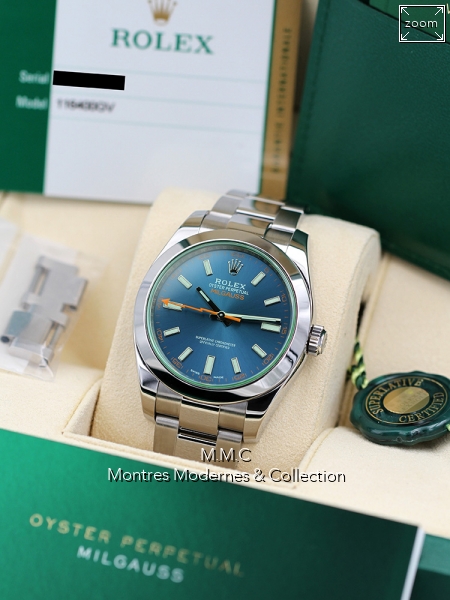 Rolex Milgauss ref 116400GV Blue Z - Image 6