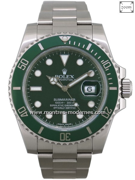 Rolex Submariner Date ref 116610LV dite HULK - Image 1