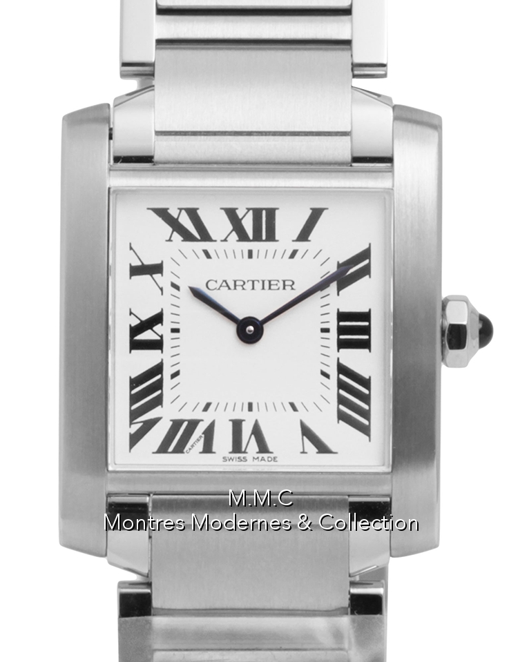 Cartier Tank Française Medium réf.WSTA0005 second hand MMC (Num 21270)