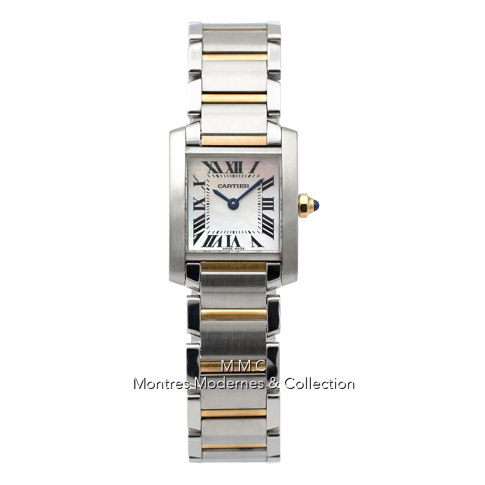 Cartier Tank Française Small Mother of Pearl - Image 1