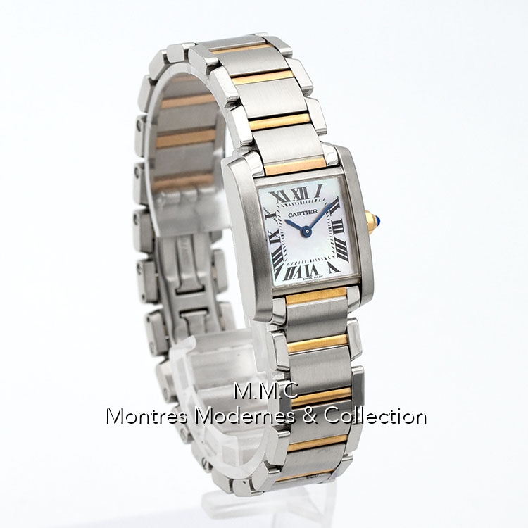 Cartier Tank Française Small Mother of Pearl - Image 3