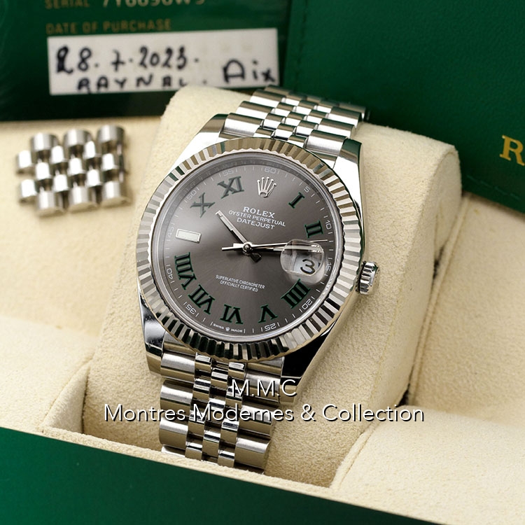 Rolex Datejust 41 "WIMBLEDON" réf.126334 - Image 6