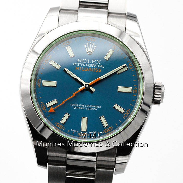 Rolex Milgauss réf.116400GV Blue Z - Image 4