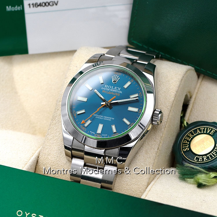 Rolex Milgauss réf.116400GV Blue Z - Image 5