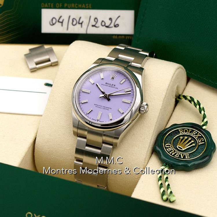 Rolex Oyster Perpetual 31mm réf.277200 Lavender Dial - Image 6